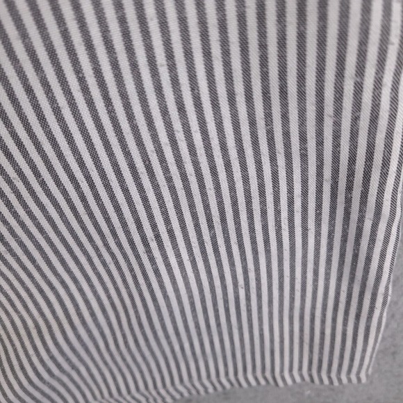 Brooklyn Basement Shirt Mens XL White Striped Button Down Urban Short Sleeve - Picture 13 of 16